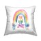 Modern Inspiring Rainbow Design by Amanda Greenwood Outdoor Printed Pillow